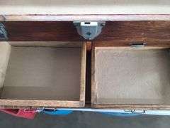 Wooden Machinist Toolbox, Approx. 20x9x13, No Key