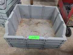 Four Wide Plastic Bins Approx. 15x12x6