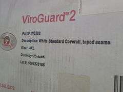 Box of International Enviroguard 4XL Coveralls