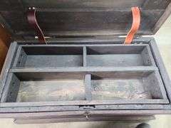 Vintage Wood Chest, Approx. 34x18x14
