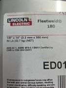 Lincoln Electric Fleetweld 180 1/8" x 14"  50lb Welding Rods New In Sealed Container