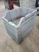 Seven Stackable Bins, Approx. 12x9x6