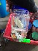Crate of Fasteners, Pot Handles, Outlets and Casters