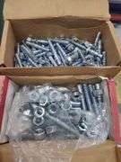 Box of Assorted Hardware, Nuts, Bolts, & Fasteners