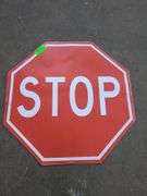 5 Vinyl Stick On Stop Signs