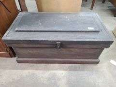 Vintage Wood Chest, Approx. 34x18x14