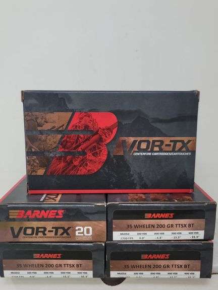 5-20 rnd box Barnes Vor-TX 35 Whelen 200gr TTSX BT