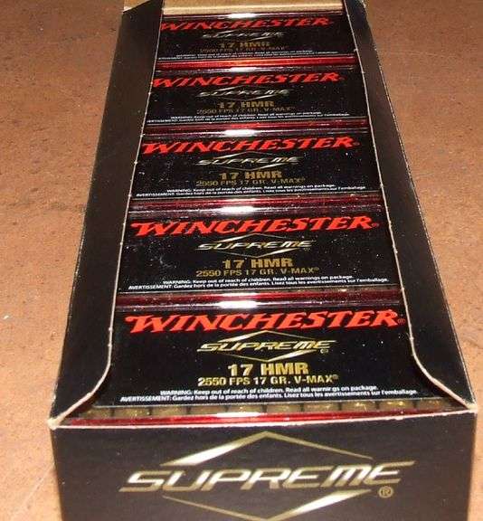 250 Rounds Winchester Supreme 17 HMR