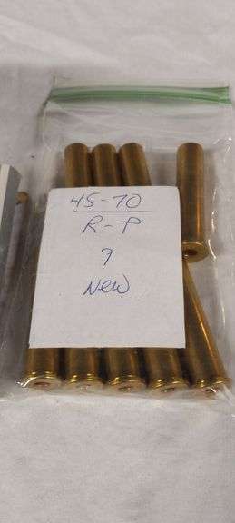7 rnds 45-70 (4 JSP & 3 lead) plus 18 empty brass