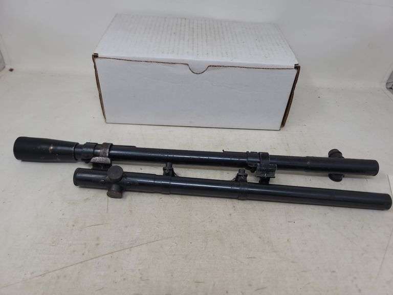 2 Vintage Mossberg scopes with mounts