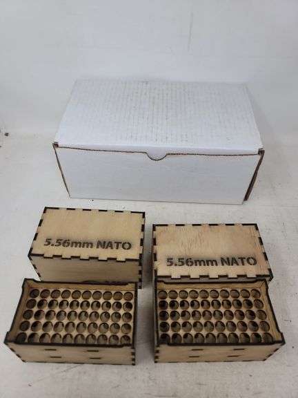 2 home made wooden ammo boxes (5.56)
