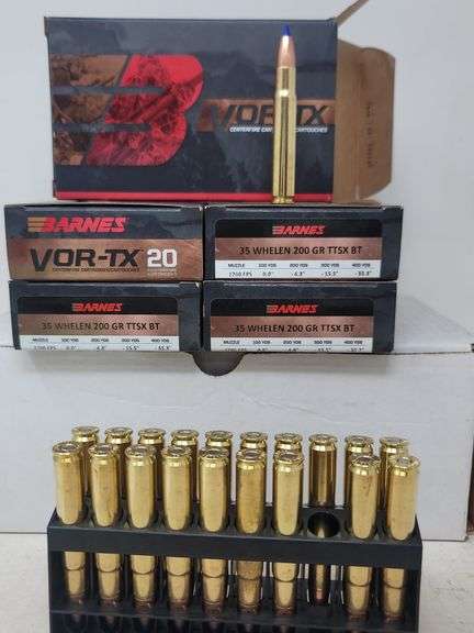 5-20 rnd box Barnes Vor-TX 35 Whelen 200gr TTSX BT