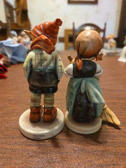 2 Goebel Figurines-March Winds-Little Sweeper
