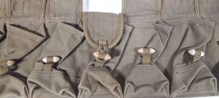 Canvas Military 10 pocket Chest Rig (Bandolier)