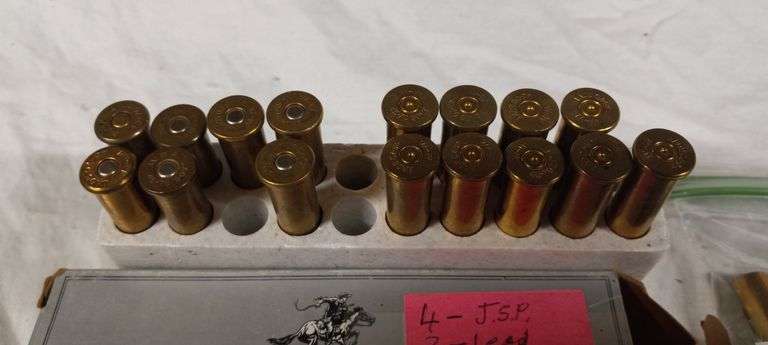 7 rnds 45-70 (4 JSP & 3 lead) plus 18 empty brass