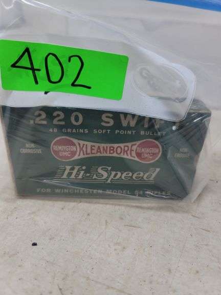 20 round box Very Early Remington 220 Swift (1934)