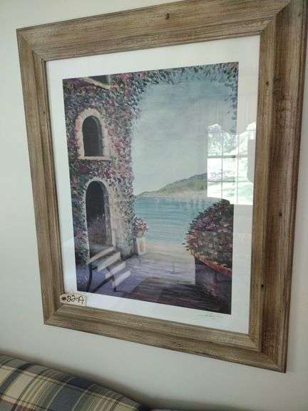 Signed Framed Print Approx 28"x35"