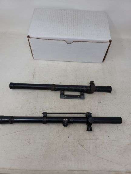2 Vintage Mossberg scopes with mounts