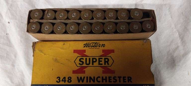 19 pcs 348 Win empty brass
