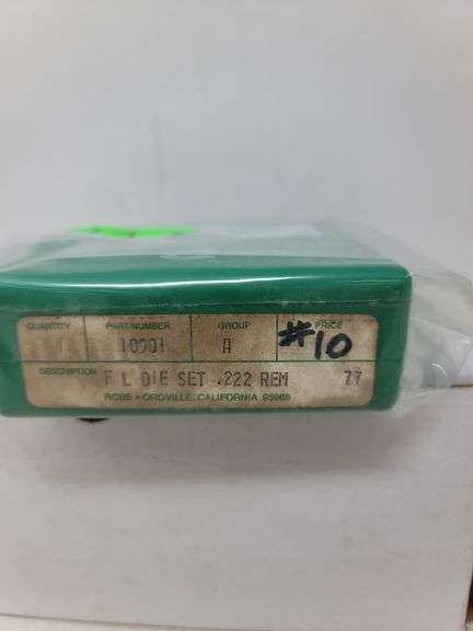 Vintage set (1977) RCBS 222 Rem 2 die set