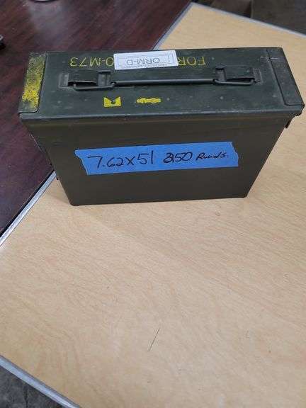 250 rnds 7.62x51 NATO in 30 cal ammo can