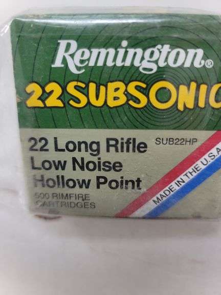 Scarce and Collectible 500 round brick Remington 22 LR HP Subsonic