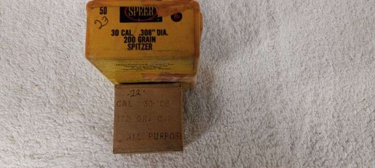 45 pcs 30 caliber SP and HP bullets