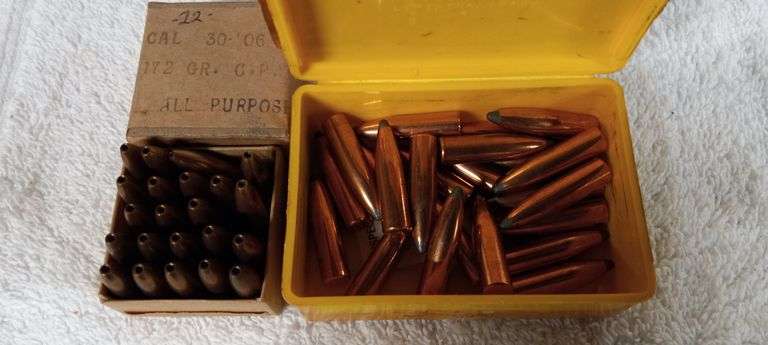 45 pcs 30 caliber SP and HP bullets