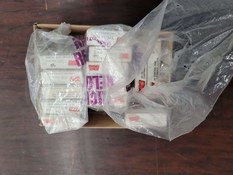 13 boxes 338 Win brass (necked to 30 cal)