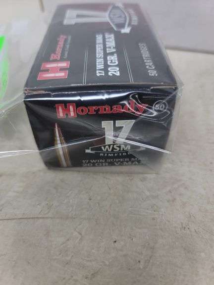 50 round box Hornady .17 Win Super Mag