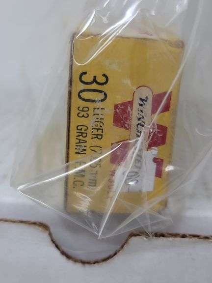 50 round box Winchester .30 Luger ammo