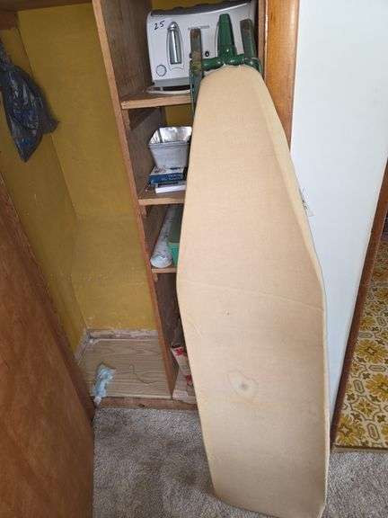 Wooden Ironing Board, Head Phones, Sweeper Bags