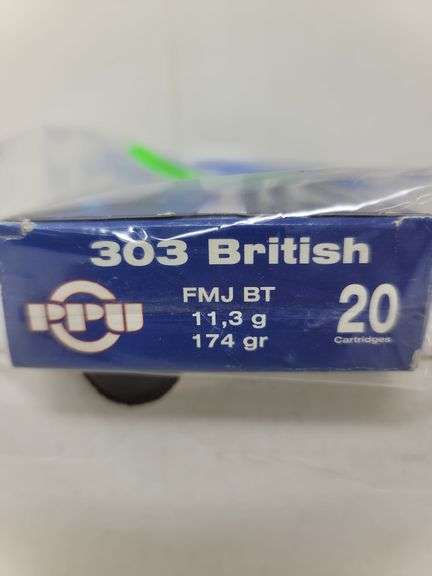 20 round box PPU .303 British