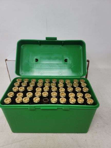 Green plastic MPM box 375 H&H new brass