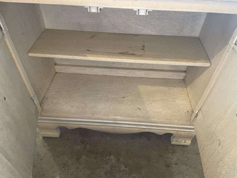 Wooden Bookshelf with Cabinet Bottom approx 30"x74"x13"