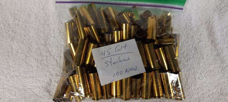 100 pcs New 45 |Colt brass