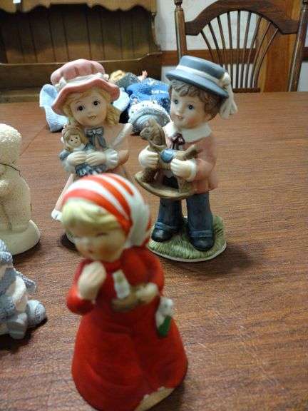 6 Snow Babies Figures Some w/Boxes, 3 Ceramic Figurines