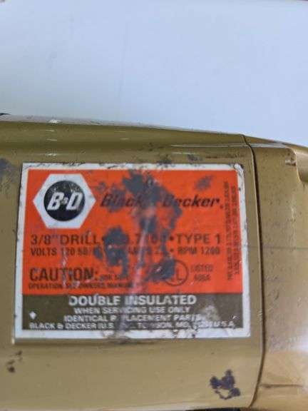 Black & Decker 3/8" Drill & Drill Bits