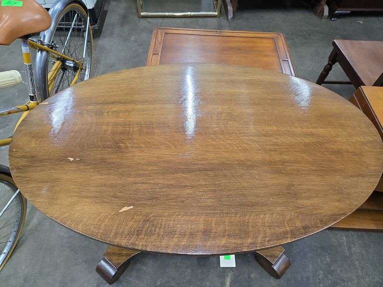 Oval Table W/ Drawer- Approx 38" x 24" x 29" Tall (Has Some Marks)
