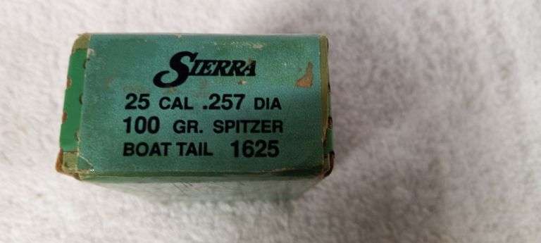 100 pcs 25 caliber 100gr bullets in sealed box