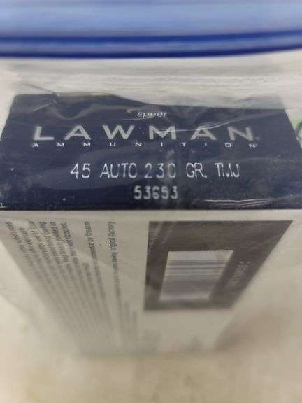 50 round box Speer Lawman 45 ACP