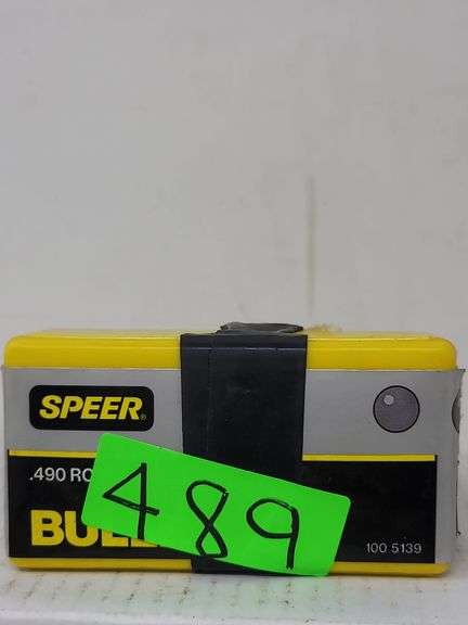 Partial box Speer .490 round ball