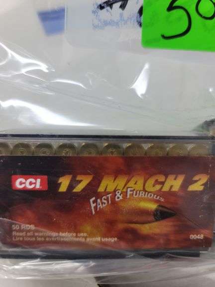 2-50 round box CCI .17 Mach 2