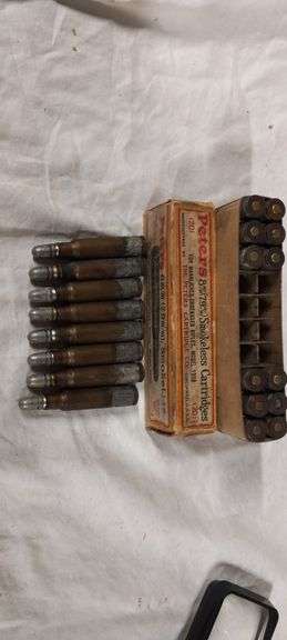 20 rnds Peter's 8mm (in 2 pc box-bad looking ammo)