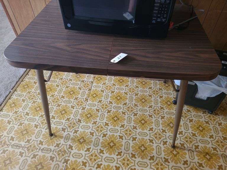 Vintage Kitchen Table No Chairs Approx 40" x 30" x 29" Tall (Contents Not Included)