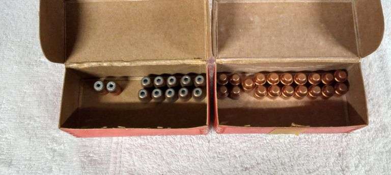 31 45 caliber HP and FMJ bullets