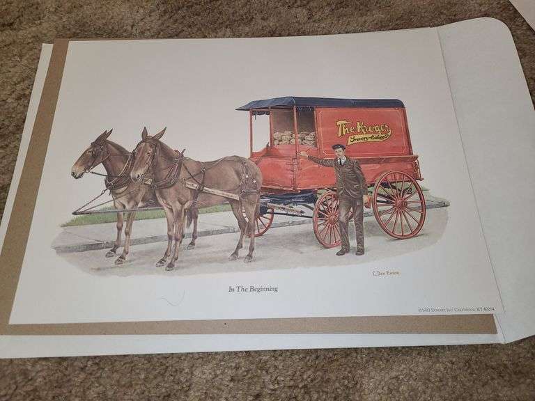 6 Kroger "In The Beginning" Prints