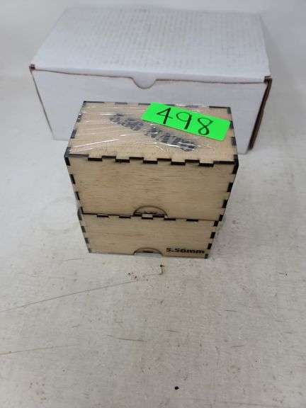2 home made wooden ammo boxes (5.56)