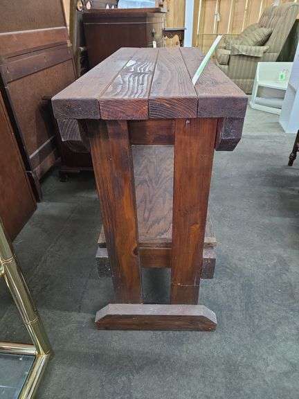 Wooden 2 Shelf Stand- Approx 37" x 14" x 30" Tall