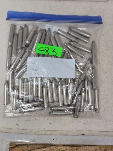 58 pcs assorted 7mm nickel casings